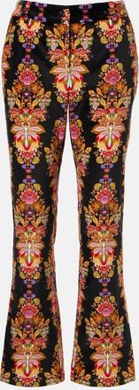 La DoubleJ 24/7 printed cropped cotton flared pants