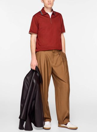 Paul Smith Mens Flowy pleated wool pant