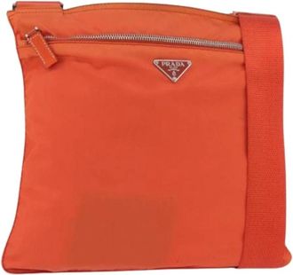 Prada Pre-owned Cross Body Bags, female, Orange, Size: ONE SIZE Pre-owned Vintage Cross Body Bag