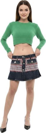 Dsquared2 Multicolor Textured Mini Skirt