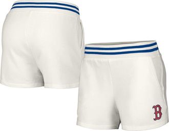 Lusso Womens Lusso White Boston Red Sox Maeg Tri-Blend Pocket Shorts at Nordstrom, Size X-Large