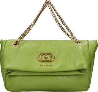 La Carrie Lumi Faux Leather Bag - Dames - Schoudertassen - Groen - ONE Size - Leer - Tassen