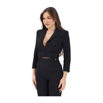 Elisabetta Franchi Mujer, Chaquetas, Negro, Talla: M