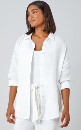 Roman Cotton Textured Button Shirt