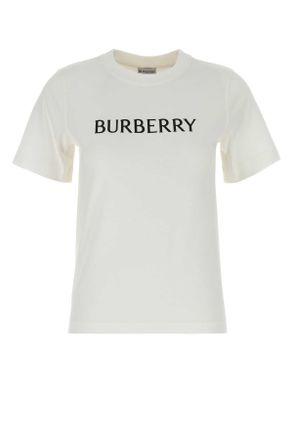Burberry White Cotton T Shirt