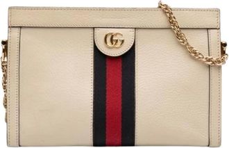 Gucci Pre-owned Cross Body Bags, female, Beige, Size: ONE SIZE Pre-owned Vintage Crossbody Bag