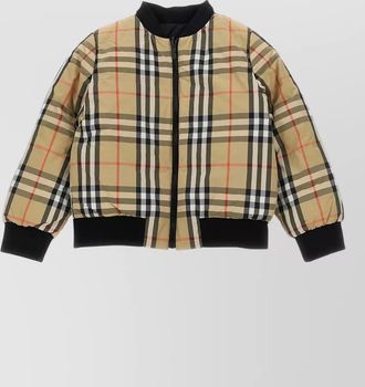 Burberry kids brady parka hood funnel neck