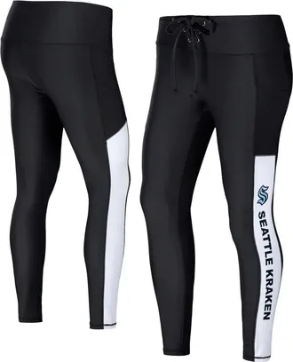 WEAR by Erin Andrews Womens WEAR by Erin Andrews Black Seattle Kraken Leggings at Nordstrom, Size Small
