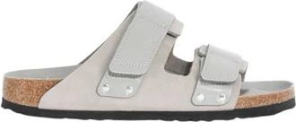 Birkenstock Heren, Schoenen, Grijs, Maat: 40 EU Leer