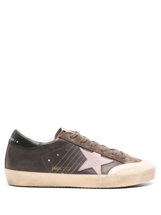 Golden Goose Superstar panelled sneakers - Brown