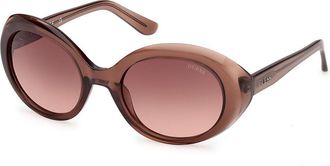 Guess GU00287 48F Womens Sunglasses Brown Size 53