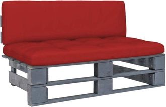 vidaXL Otomana De Jard&iacute;n De Palets Madera De Pino Impregnada Gris Vidaxl