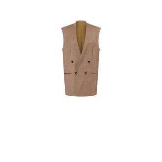 Philosophy di Lorenzo Serafini Double-breasted Waistcoat - female - Philosophy di Lorenzo Serafini - Waistcoats - Brown - S - Jackets
