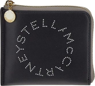 Stella McCartney Stijlvolle Portemonnee voor Dagelijks Gebruik - Dames - Portefeuilles - Zwart - ONE Size - Accessoires