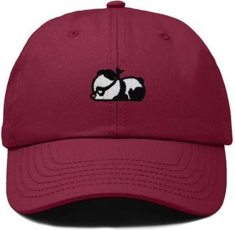 Dalix Pandit Panda Dad Cap in Maroon at Nordstrom