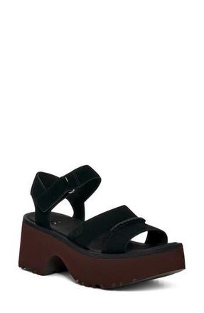 UGG New Heights Platform Sandal in Black at Nordstrom Rack, Size 10