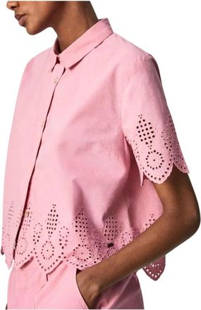 Pepe Jeans London Laura -shirt - Dames - Overhemden - Roze - XS - Katoen - Overhemden