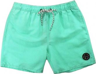 Maui and Sons Mens Party On Pool Shorts In Mint