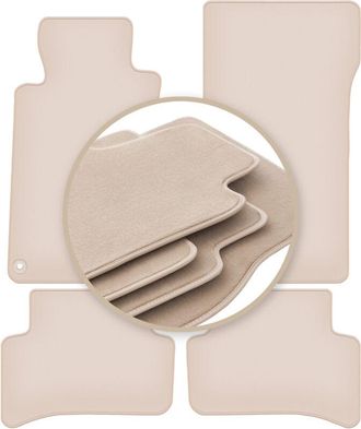 OEM Alfombrillas Beige Premium Para: Mercedes C W203 Coup&eacute; 2000-2008