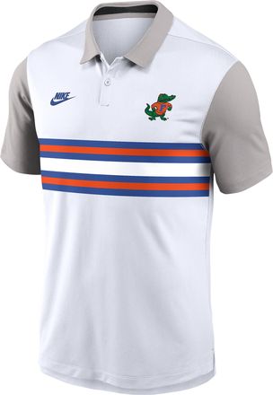 Nike Florida Athletic Prep Vapor Legacy Logo Nike Mens Dri-FIT College Polo in White | 00HT0DT4UFV-7LH