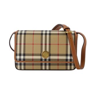 Burberry Cross Body Bags, female, Beige, Size: ONE SIZE Hampshire Bag