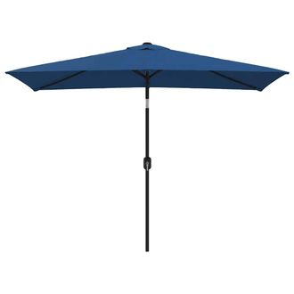 vidaXL Sombrilla De Jard&iacute;n Con Palo De Metal Azul Azure 300x200 Cm Vidaxl