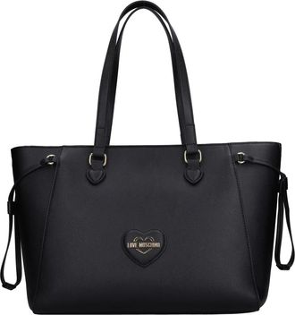 Moschino Tassen, Dames, Zwart, ONE Size, Sweet Heart Tote Bag
