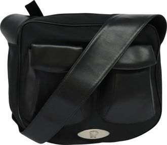 Versace Medusa Shoulder Bag Leather Leather Shoulder Bag Bag (Pre-Owned)