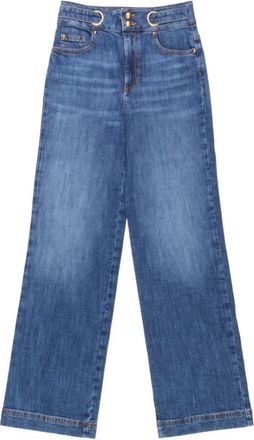 Nenette Dames, Jeans, Blauw, Maat: W28 Katoen