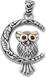 Samuel B. Owl On The Moon Pendant in Red at Nordstrom Rack