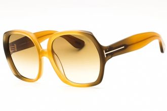 Tom Ford SAFFRON Brown Gradient Butterfly Ladies Sunglasses FT1221 41F 60