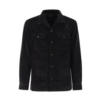 Polo Ralph Lauren Heren, Overhemden, Zwart, Maat: XL Corduroy