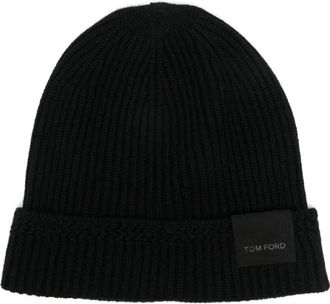 Tom Ford Accessoires, Heren, Zwart, M, Zwarte Trek-Aan Rand Hoed