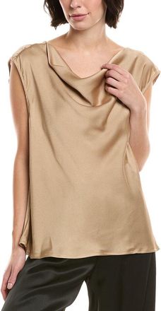 Vince Camuto Hammered Satin Cowl Neck Tank