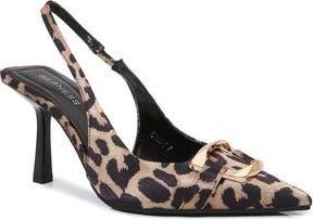 Berness Cindy Slingback Pump in Leopard at Nordstrom Rack, Size 11