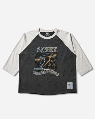 SATISFY Men s MothTech Baseball Tee Aged Black