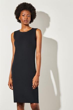 Ming Wang Crew Neck Tank Knit Dress in Black at Nordstrom, Size Xx-Small