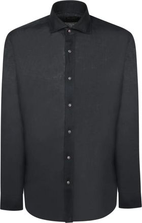 Dell'Oglio T-Shirts - Heren - Casual Overhemden - Zwart - M - Overhemden