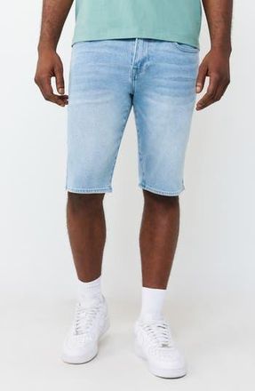 True Religion Rocco Denim Shorts in Light Blue Suede Wash at Nordstrom Rack, Size 32