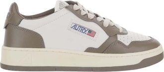 Autry White Color Block Medalist Low Sneakers