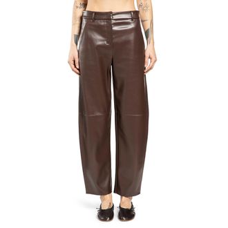 Max Mara Coated Barrel Leg Trousers