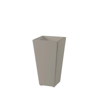 Slide Y-pot Grigio Tortora - 41/41 H 74 Cm Vaso Decorativo In Polietilene Originale Slide Colorato Giardino Di Design Esterno Interno Bar Ristorante Hotel