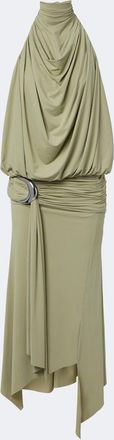 De La Vali Vida draped jersey midi dress
