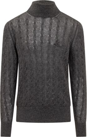Etro Dark Grey Logo Sweaters