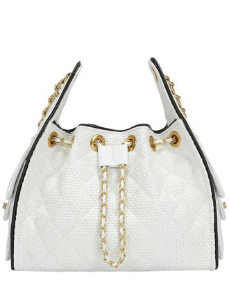 Tiffany & Fred Woven Canvas Shoulder Bag