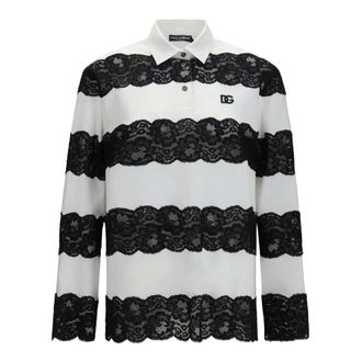 Dolce & Gabbana Lange mouwen Polo - Dames - Tops - Veelkleurig - Maat: S Katoen