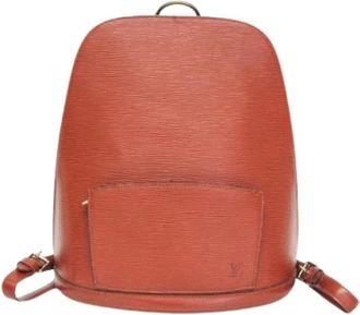 Louis Vuitton Pre-owned Gobelin Rugzak - Dames - Vintage Rugzakken - Bruin - ONE Size - Leer - Vintage
