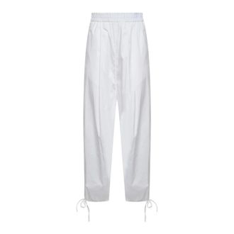 Blanca Vita Straight Trousers, female, White, Size: 2XS Elasticated-waist Trousers