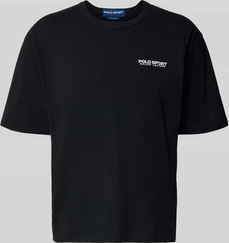 Polo Ralph Lauren T-Shirt mit Label-Stitching in Black, Größe XL