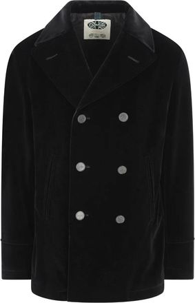 Camplin Jas met dubbele rij knopen - Zwart